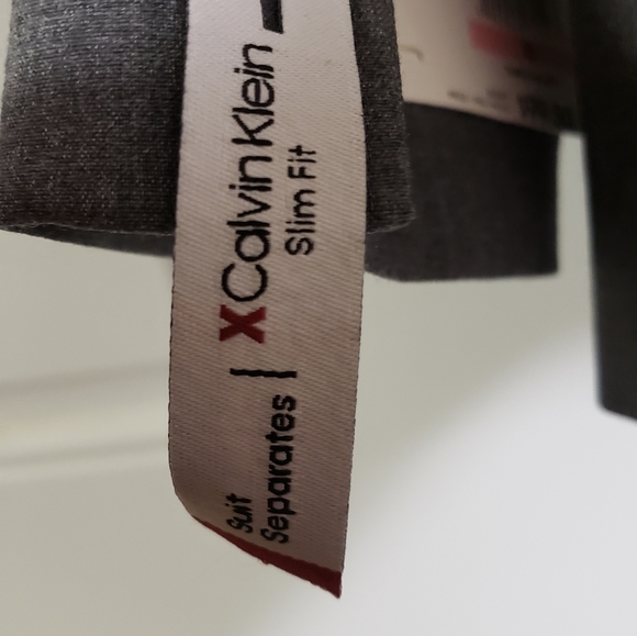 Calvin Klein Boys' Bi-Stretch Blazer Suit Jacket, 2-Button Single Breasted - Picture 5 of 7